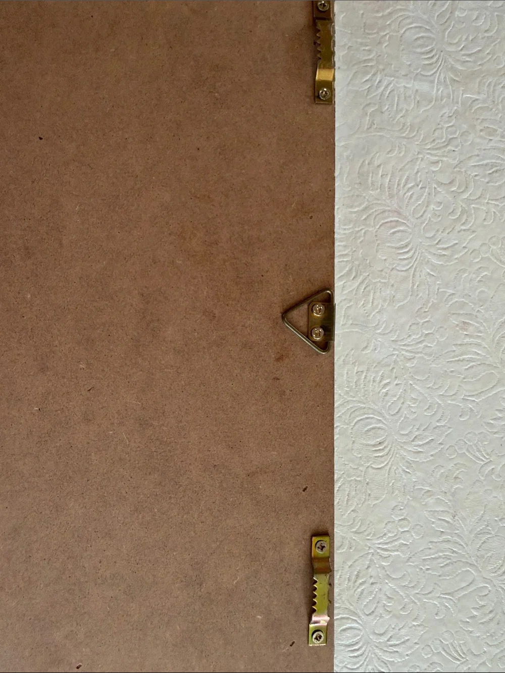 White Rustic Wall Organizer with Cork Board and Metal Pocket